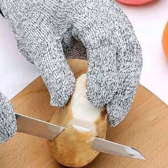 Protective Cut Resistant Gloves Level 5 Certified Safety Meat Cut Wood Carving - Picture 14 of 16